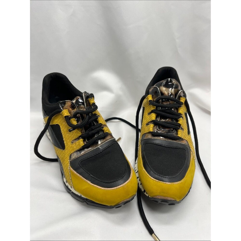 Steve Madden Barra Wedge Yellow and Black Streetwear Shoe Sneaker